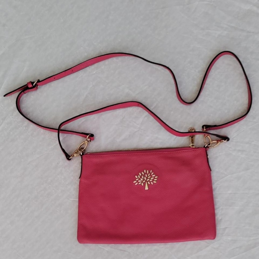 New Mulberry pink leather crossbody purse